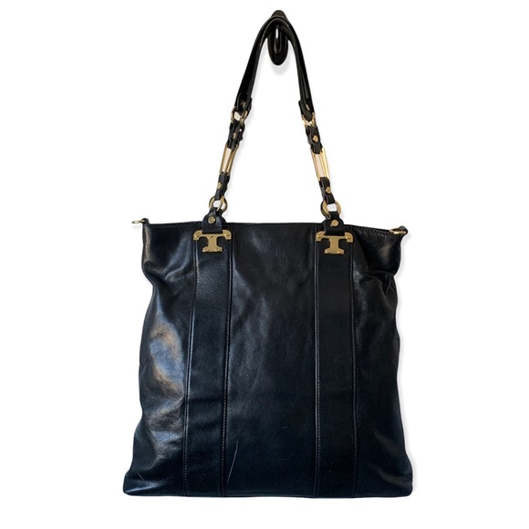 Tory Burch Handbags - Tory Burch Veg Tan Nico Tote Bag in Black